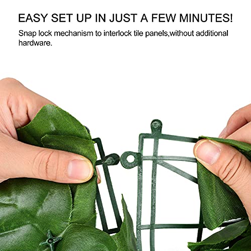 DearHouse 118x39.4in Artificial Ivy Privacy Fence Wall Screen, Artificial Hedges Fence and Faux Ivy Vine Leaf Decoration for Outdoor Garden Decor