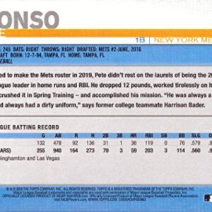 2019 Topps Baseball #475 Pete Alonso Rookie Card