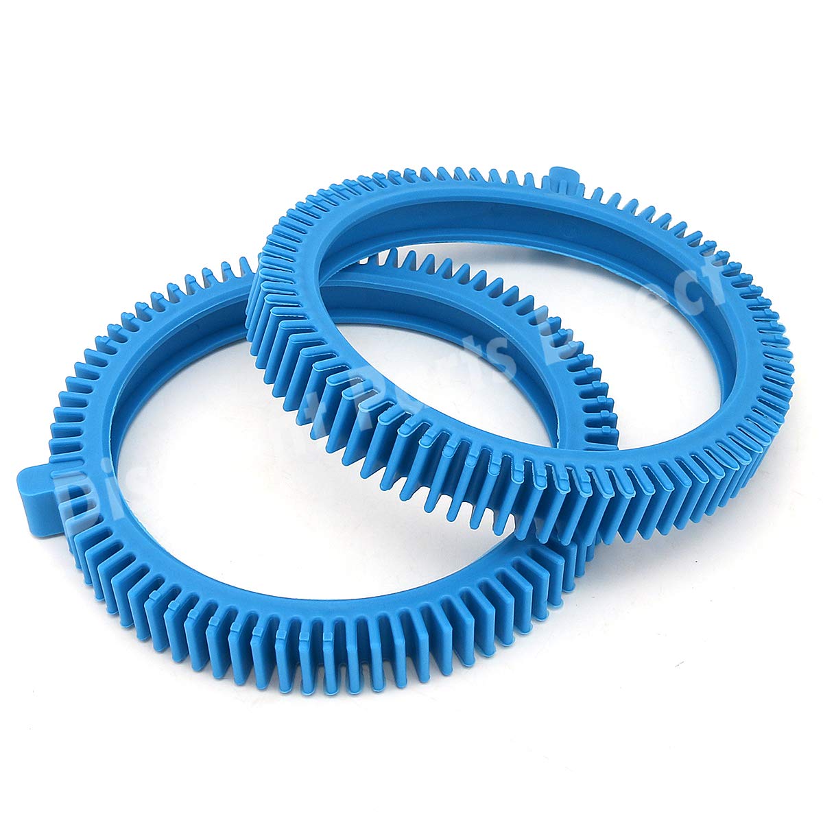 2 Pack 896584000-143 Blue Front Tire Kit with Super Hump - Replacement for Hayward Poolvergnuegen Select Pool Cleaners