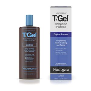 Neutrogena T/Gel Therapeutic Shampoo Original Formula, Anti-Dandruff Treatment for Long-Lasting Relief of Itching and Flaking Scalp as a Result of Psoriasis and Seborrheic Dermatitis, 16 Fl Oz