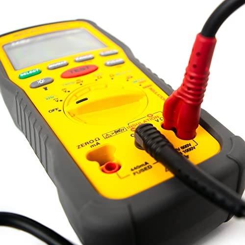 UEi IRT807 Advanced Insulation Resistance Tester 1000V AC/DC, Megohmmeter Measures Insulation Resistance Up to 2GΩ, Voltage Testing Up to 1000V