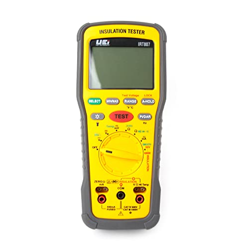 UEi IRT807 Advanced Insulation Resistance Tester 1000V AC/DC, Megohmmeter Measures Insulation Resistance Up to 2GΩ, Voltage Testing Up to 1000V