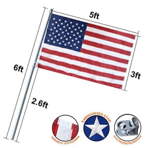 Vedouci USA 3x5 Outddor, 6FT American Flag Kit