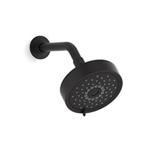 KOHLER Purist® 1.75 gpm multifunction showerhead with Katalyst® air-induction technology, 3 function spray, showerhead, K-22170-G-BL, Matte Black, Matte Black Showerhead