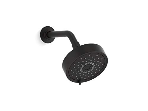 KOHLER Purist® 1.75 gpm multifunction showerhead with Katalyst® air-induction technology, 3 function spray, showerhead, K-22170-G-BL, Matte Black, Matte Black Showerhead