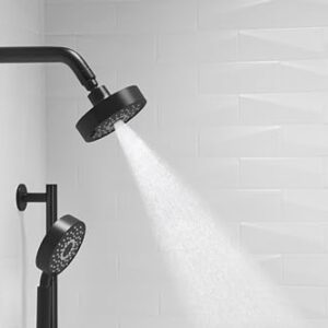 KOHLER Purist® 1.75 gpm multifunction showerhead with Katalyst® air-induction technology, 3 function spray, showerhead, K-22170-G-BL, Matte Black, Matte Black Showerhead