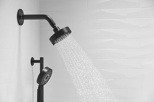 KOHLER Purist® 1.75 gpm multifunction showerhead with Katalyst® air-induction technology, 3 function spray, showerhead, K-22170-G-BL, Matte Black, Matte Black Showerhead