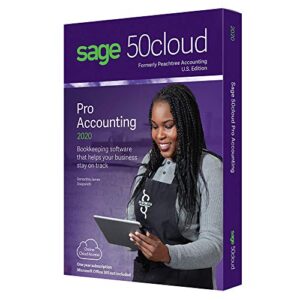 Sage Software Sage 50cloud Pro Accounting 2020 U.S. One Year Subscription