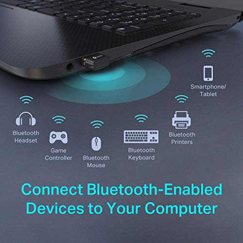 TP-Link USB Adapter for PC, Bluetooth 4.0 Dongle Receiver, Plug & Play, Nano Size, EDR & A2DP Technology, Supports Windows 11/10/8.1/8/7/XP for Desktop, Laptop, PS4/ Xbox Controllers (UB400)