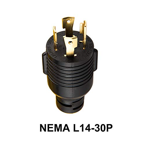 yodotek 1.5FT NEMA L14-30P to 6-50R,Generator Power Cord to 50 Amp Welder Adapter, 4 Prong to 3 Wire 125/250v