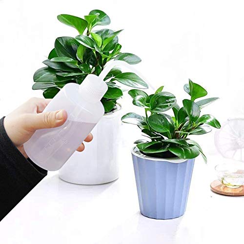 Watering Bottle Garden Tools Watering Can with Narrow Mouth Plant Flower Succulent Plastic Squeeze Bottle (250ml+250ml)