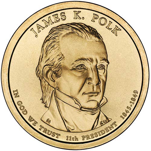 2009 P Position B Satin Finish James K. Polk Presidential Dollar Choice Uncirculated US Mint