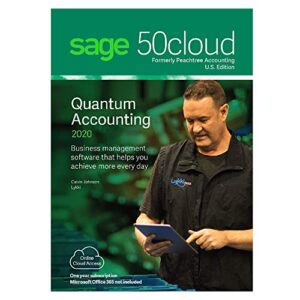 sage software 50cloud quantum accounting 2020 u.s. 4-user one year subscription
