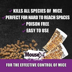 MouseX Throw Packs- For All Species of Rats and Mice. Safe Around Pets