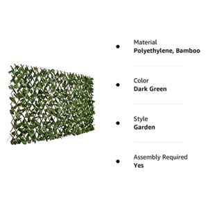 DearHouse Fence Privacy Screen for Balcony Patio Outdoor,Decorative Faux Ivy Fencing Panel,Artificial Hedges (Single Sided Leaves)