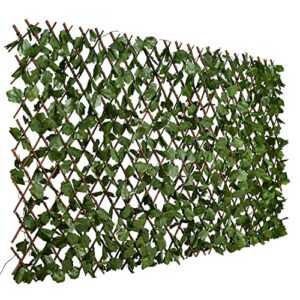 dearhouse fence privacy screen for balcony patio outdoor,decorative faux ivy fencing panel,artificial hedges (single sided leaves)