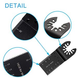 60 Pack Oscillating Tool Saw Blades Quick Release Multitool Blades Woodwork Carpenter Compatible with Fein Bosch Dremel Craftsman Ridgid Ryobi Makita Milwaukee Dewalt Rockwell(60)