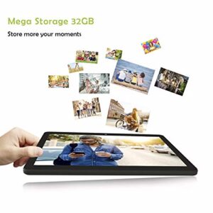 Hoozo Android Tablet 10 Inch, WiFi Tablet with 32GB Storage, 8MP Camera, 6000mAH Battery, WiFi, Bluetooth, HD IPS Screen Tabletas PC - Black