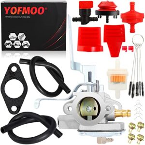 yofmoo carburetor kit compatible for tecumseh 640263 640290 631720a 631720b av520 tv085xa 3hp 2-cycle vertical engine carb