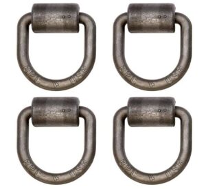 buyers products domestic 1/2 inch d-ring with weld-on bracket, 4 pack