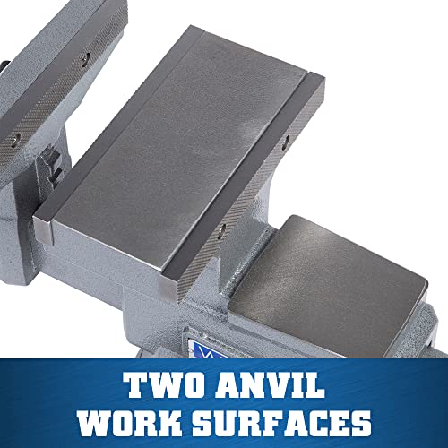 Wilton 8" Reversible Bench Vise, 9-1/4" & 14-1/2" Jaw Opening, 360° Swivel Base (4800R)