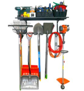 storeyourboard tool max garage storage rack shelf, adjustable wall mount organizer, heavy duty holds 300 lbs