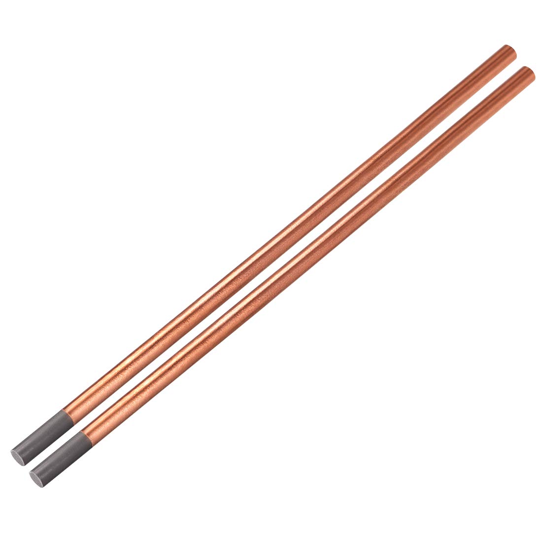 uxcell Copper Coated Gouging Carbon 25/64" x 14", 2pcs Carbon Gouging Rods Copperclad Electrodes