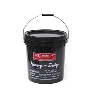 Mercury ME046147 PP Industrial Bucket Storage Box, Black, 13.6 x 12.4 x 12.4 inches (34.5 x 31.5 x 31.5 cm), Black