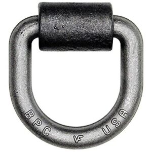 Buyers Products Domestic 3/4 inch D-Ring with Weld-On Bracket, 4 Pack