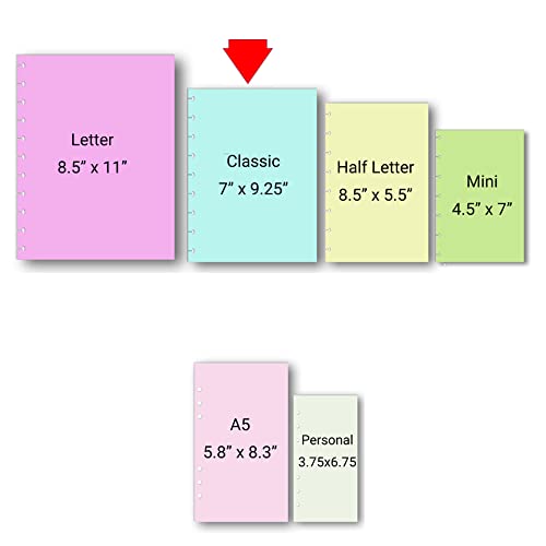 Monthly Budget Forms Bill Pay Checklist for 9-Disc Planners, Fits 9-Disc Notebooks, 7"x9.25" (PLANNER, TABS and the RINGS are NOT INCLUDED)