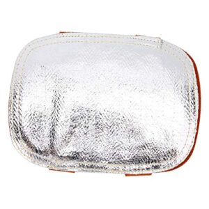 Welding Hand Pad, Leather Aluminized Back Heat Shield Split Cowhide