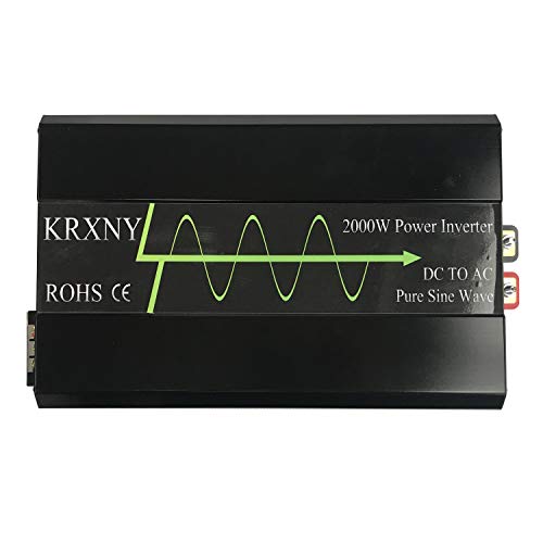 KRXNY 2000W High Efficiency Pure Sine Wave Power Inverter Converter 48V DC to 120V AC 60HZ for Off Grid Solar System