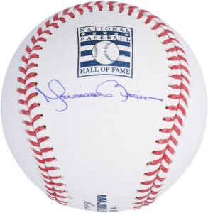 mariano rivera new york yankees autographed hall of fame logo baseball - autographed baseballs