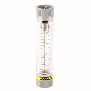 liquid flow meter, acrylic plexiglass tube water liquid flowmeter flow measuring tool lzm-40g 10-100gpm g1-1/2" or bsp connection used for measuring the flow rate of liquid medium