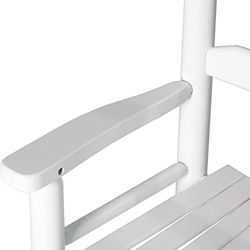 BplusZ Rocking Kid's Chair Wooden Child Toddler Patio Rocker Classic Ages 3-6 White, Indoor