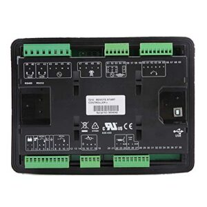 Generator Controller, DSE7210 Plastic Deep Sea Electronic Generator Control Panel Controller with LCD Display - 3 Phase Generator Sensing, Power Monitoring