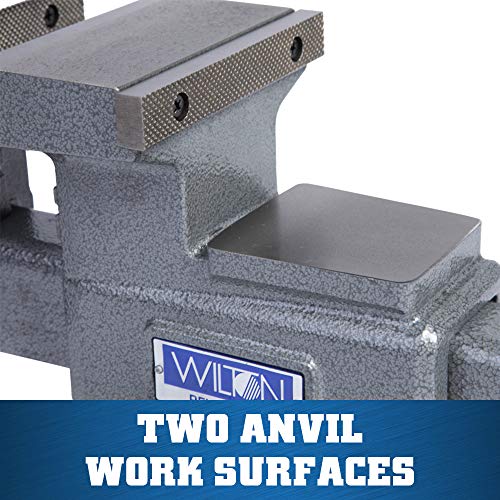 Wilton 5-1/2" Reversible Bench Vise, 6-3/4" & 10-3/4" Jaw Opening, 360° Swivel Base (4550R)