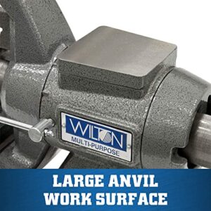 Wilton 5-1/2" Multi-Purpose Bench Vise, 360° Rotating Head & Base, 5" Max Opening (550P)