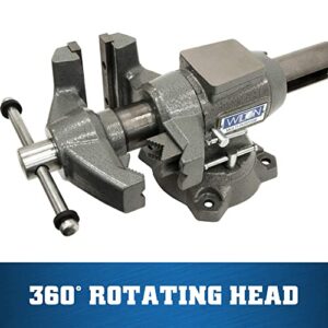 Wilton 5-1/2" Multi-Purpose Bench Vise, 360° Rotating Head & Base, 5" Max Opening (550P)