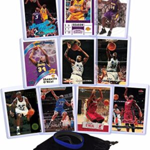 Shaquille O'Neal Basketball Cards Assorted (10) Bundle - Orlando Magic, Los Angeles Lakers Trading Card Gift Pack