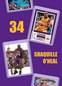 Shaquille O'Neal Basketball Cards Assorted (10) Bundle - Orlando Magic, Los Angeles Lakers Trading Card Gift Pack