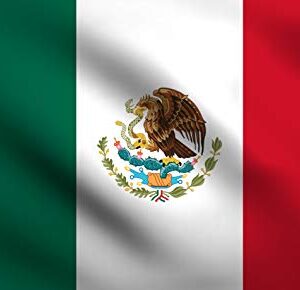 DMSE Mexico Mexican MX Pride Flag 2X3 Ft Foot 100% Polyester 100D Flag UV Resistant (2' X 3' Ft Foot)