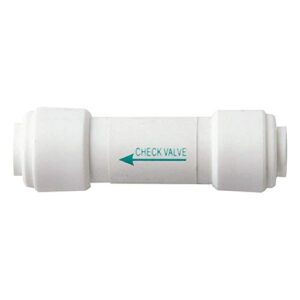 jett water systems ro check valve. 1/4" push to connect union in-line ro check valve