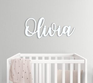 personalized wooden name sign for nursery wall decor, customized name sign baby room decor, baby nursery name sign wood signs personalized baby name sign, custom sign custom name sign wooden baby sign