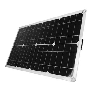solar panel flexible monocrystalline solar panel kit, 25w dual 5v car battery charger controller solar panel charging device for power stations outdoor camping