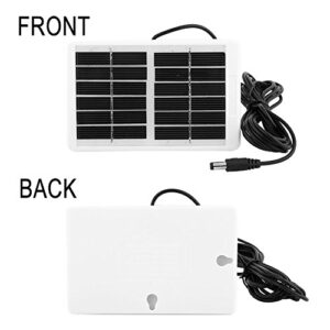 Solar Panel, 6V 12.W Outdoor Multi-Function Portable Waterproof Solar Charger for Emergency Lamp Fan and Vacation Camping