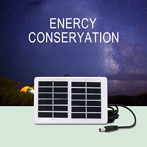 Solar Panel, 6V 12.W Outdoor Multi-Function Portable Waterproof Solar Charger for Emergency Lamp Fan and Vacation Camping