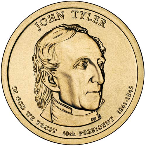 2009 D Position B Satin Finish John Tyler Presidential Dollar Choice Uncirculated US Mint