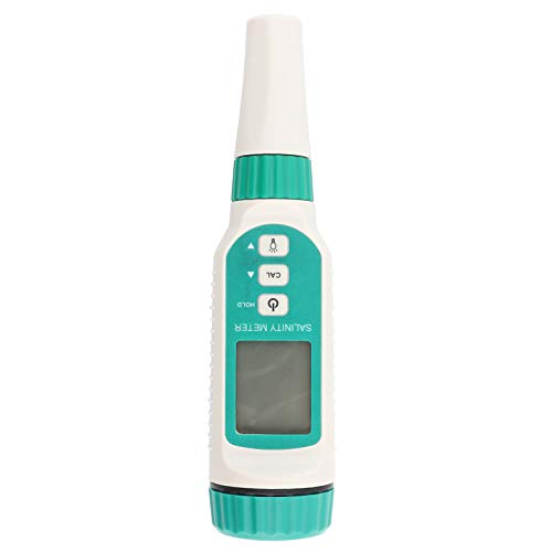 SMART SENSOR Digital Salinity Meter Waterproof Handheld Salinity Tester with Backlight LCD Display Automatic Calibration for Water Source Monitoring, Aquaculture