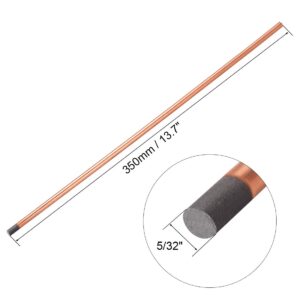 uxcell Copper Coated Gouging Carbon 4x350mm - 2pcs Carbon Gouging Rods Copperclad Electrodes